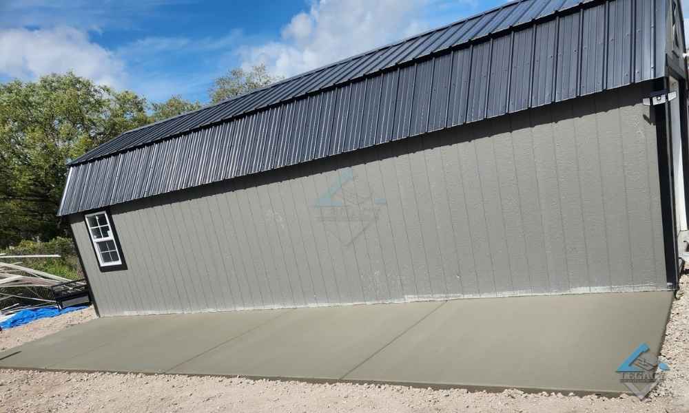A Concrete Apron Walkway Project by Legacy Concrete Construction and Landscaping in Dundee Fl